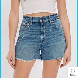 90s boyfriend denim shorts